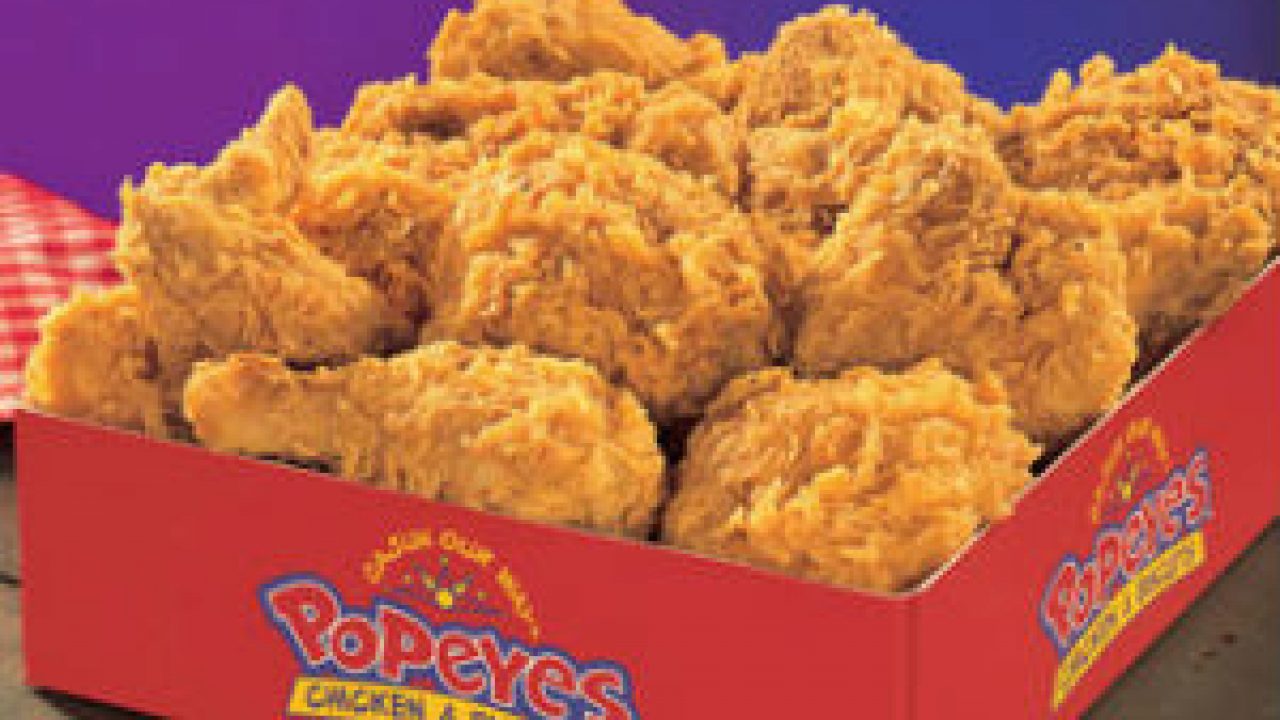 popeyes fried chicken bucket