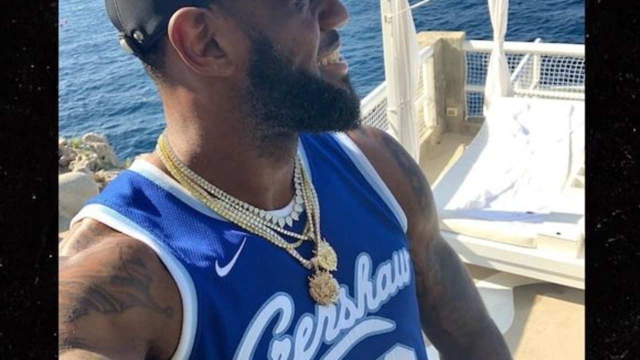 LeBron James Honors Nipsey Hussle with a Custom Made Throwback Laker Jersey