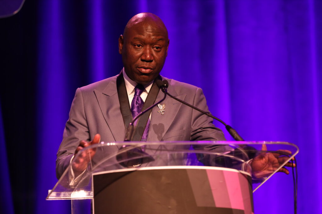 Ben Crump receives keys to Miami Gardens at Jazz in the Gardens Music Festival for his work as a civil rights lawyer.