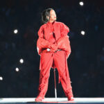 Rihanna Tore the Roof Off the Super Bowl Stadium in Bright Red Jumpsuit