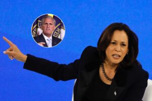 VP Harris defends Biden against attacks, standing by his side.