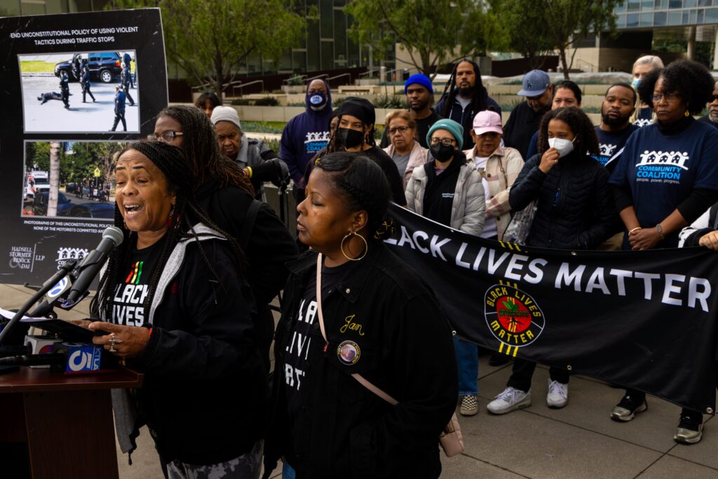 BLM sues LAPD for violent tactics used during traffic stops.