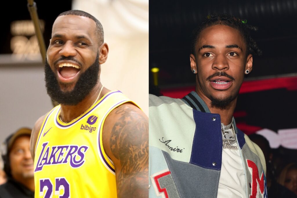 LeBron welcomes Ja Morant back to the NBA after a brief absence.