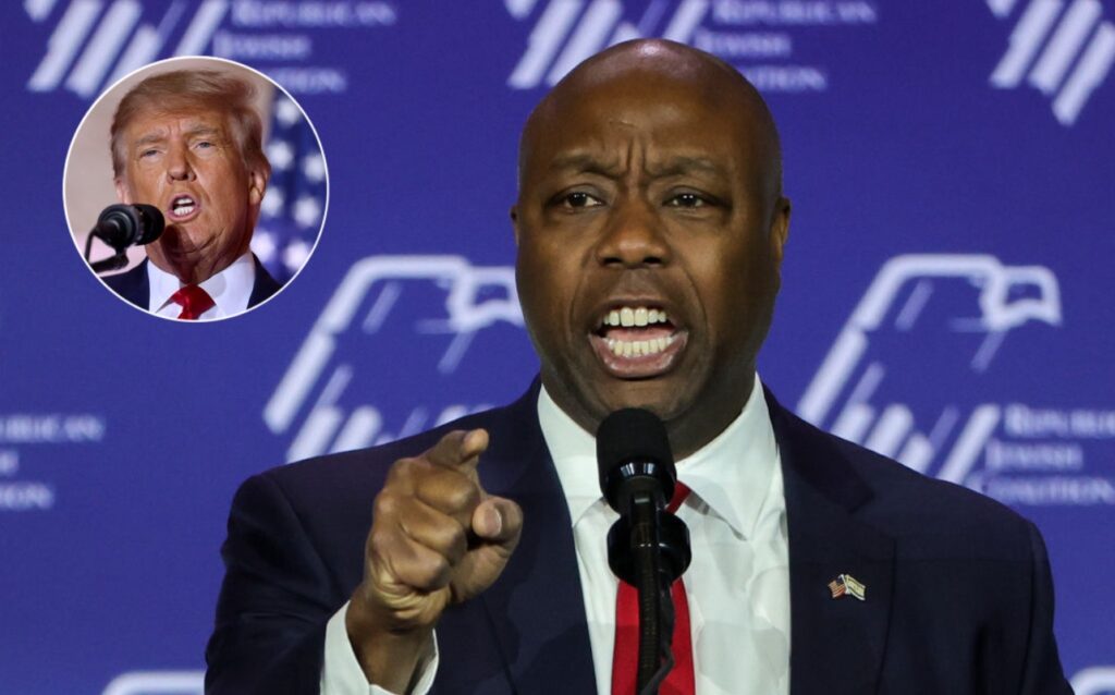 Tim Scott is facing backlash on social media for his odd support of Trump.