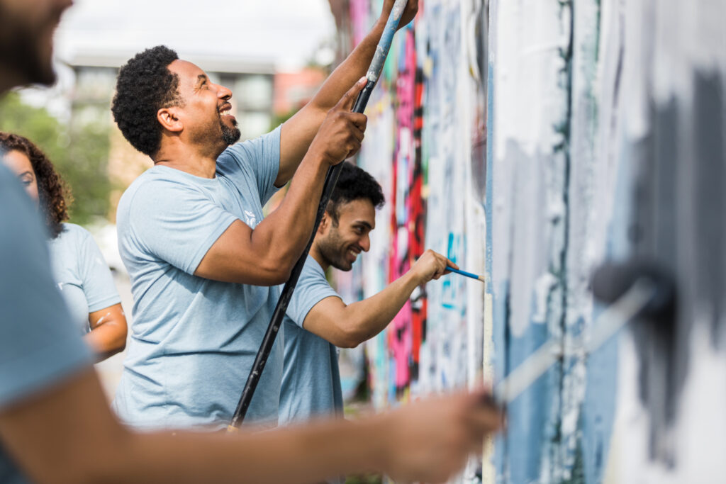 New mural in London vandalized days after being unveiled at Tate, Etienne, Prevost Center.