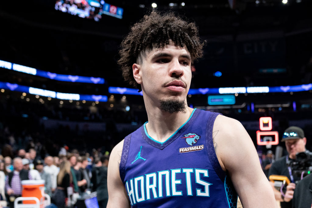 LaMelo Ball #1 of the Charlotte Hornets