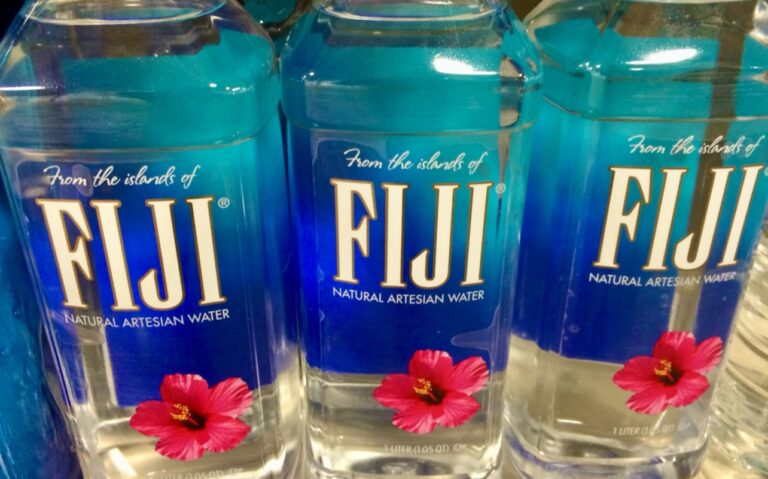 Fiji water bottles